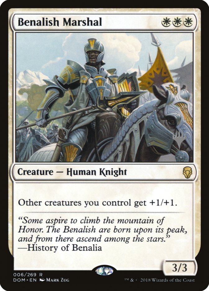 Benalish Marshal (Promo Pack) [Dominaria Promos]