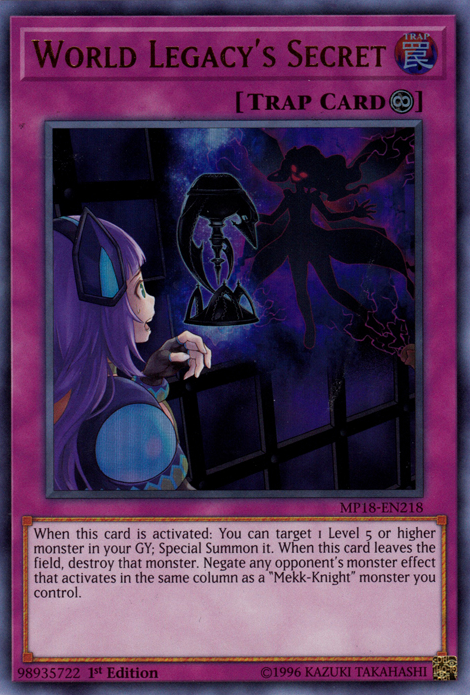 World Legacy's Secret [MP18-EN218] Ultra Rare