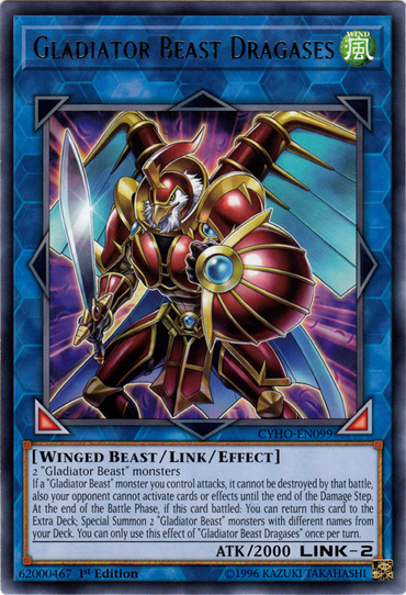 Gladiator Beast Dragases [CYHO-EN099] Rare