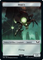 Necron Warrior // Insect (Surge Foil) [Universes Beyond: Warhammer 40,000 Tokens]