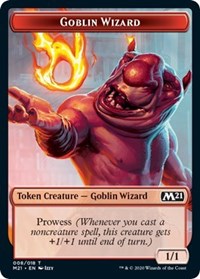 Goblin Wizard // Knight Double-sided Token [Core Set 2021 Tokens]