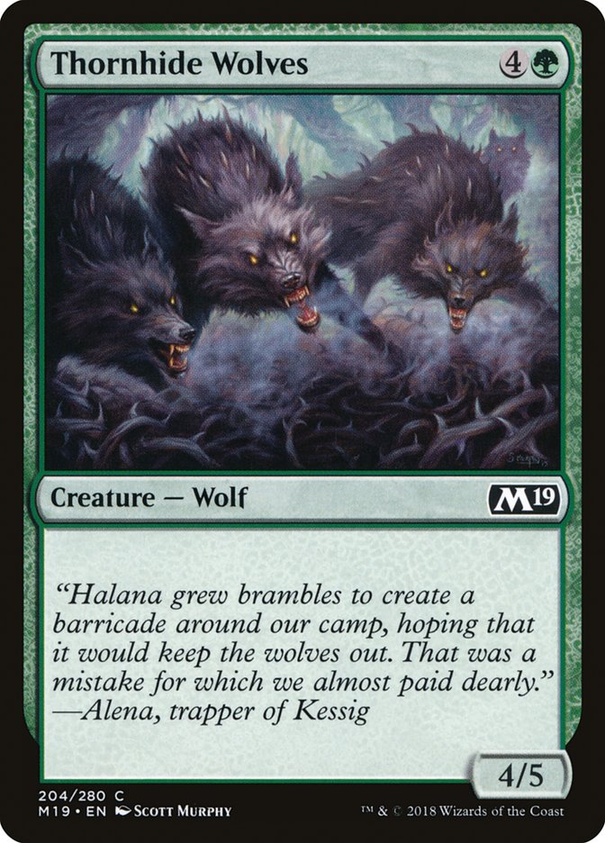 Thornhide Wolves [Core Set 2019]