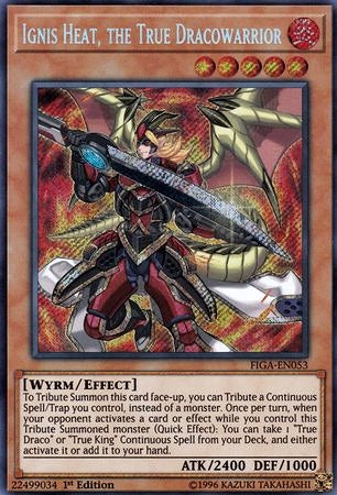 Ignis Heat, the True Dracowarrior [FIGA-EN053] Secret Rare