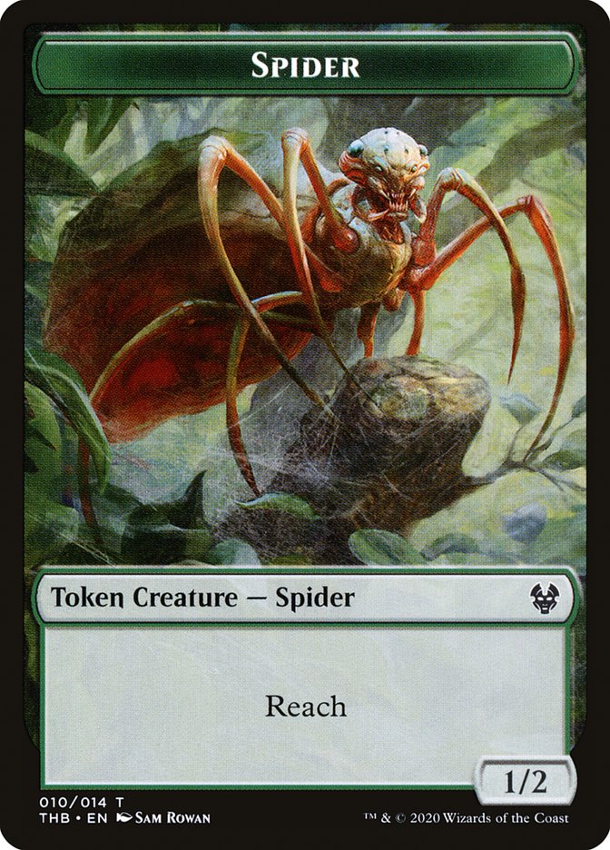 Satyr // Spider Double-sided Token [Theros Beyond Death Tokens]