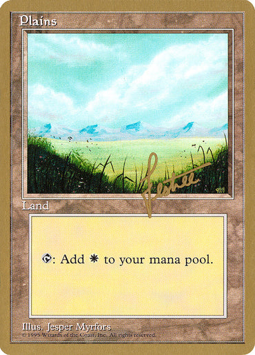 Plains (bl366) (Bertrand Lestree) [Pro Tour Collector Set]