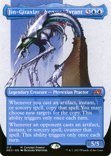 Jin-Gitaxias, Progress Tyrant (Borderless Concept Praetors) [Phyrexia: All Will Be One]