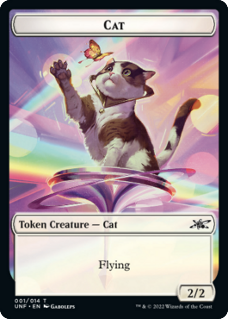 Cat // Storm Crow Double-sided Token [Unfinity Tokens]