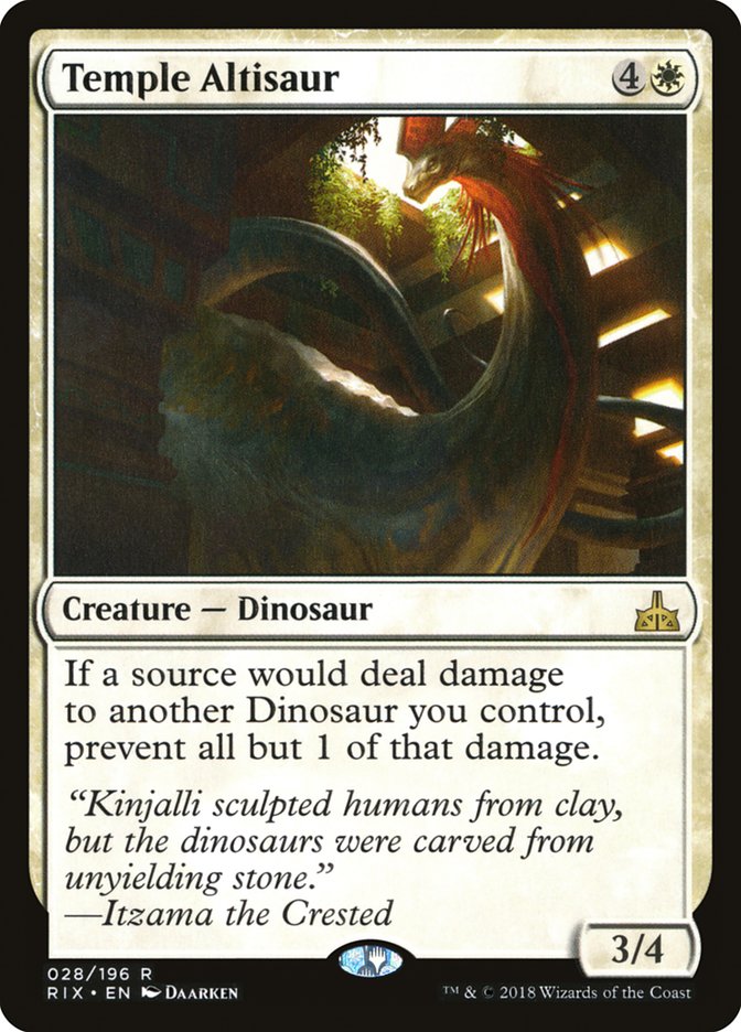 Temple Altisaur [Rivals of Ixalan]